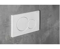 AQUALINE Závěsné WC Nera s podomítkovou nádržkou do sádrokartonu a tlačítkem Geberit, bílá (3)