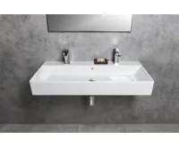 GSI KUBE X keramické dvojumyvadlo 100x47cm, bílá ExtraGlaze (5)