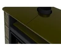 HS Flamingo Kachlová kamna AQUAFLAM VARIO ® PERU 11/7kW, kachle zelená, elektronická regulace (15)