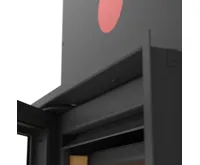 HS Flamingo Krycí rámeček krbové vložky FLAMINGO S5, 20 mm, černý (2)