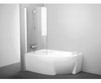 Ravak Vanová zástěna CVSK1 ROSA 160/170 L bílá+Transparent Ravak Vanová zástěna CVSK1 ROSA 160/170 L bílá+Transparent