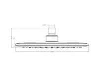 BRUCKNER Hlavová sprcha, průměr 230mm, ABS/chrom (6)