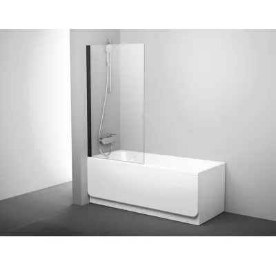 Ravak Vanová zástěna PVS1-80 black+Transparent