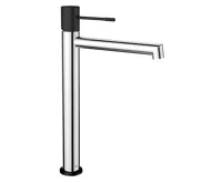 SAPHO SOLARIS stojánková umyvadlová baterie vysoká, chrom/černá mat