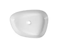 AQUALINE Keramické umyvadlo na desku, 55x42cm, bílá (1)