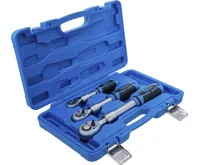 BGS Sada přepínacích ráčen | teleskopická | 6,3 mm (1/4") - 10 mm (3/8") - 12,5 mm (1/2") | 3d (6)