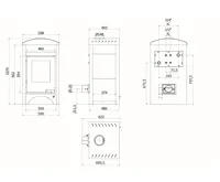 HS Flamingo Krbová kamna AQUAFLAM VARIO ® BARMA 11/5kW dlažba Ořech (7)