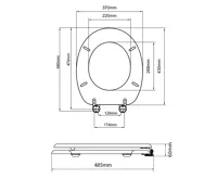 AQUALINE AQUALINE WC sedátko, ořech (5)