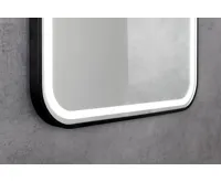 SAPHO CETIS zrcadlo s LED osvětlením 60x80cm, černá mat (6)