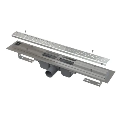 ALCAPLAST Sprchový liniový žlab nerezový Antivandal, s roštem, délka 750 mm APZ11-750M
