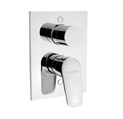 NOVASERVIS Vanová sprchová podomítková s přepínačem Titania Pure chrom - 90350R,0