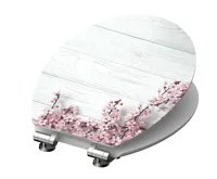 Schütte WC sedátko FLOWERS AND WOOD | MDF HG, Soft Close (2)