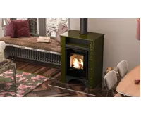 HS Flamingo Kachlová kamna AQUAFLAM VARIO ® PERU 11/5kW, kachle zelená, elektronická regulace (14)