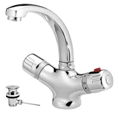 NOVASERVIS Umyvadlová baterie s výpustí Aquamat chrom - 2601,0