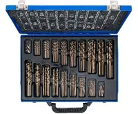 BGS Vrtáky spiralové broušené HSS 5% Cobalt,170 dílů (4)