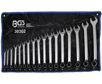 BGS Klíče očkoploché vyhnuté,8 - 27mm,17dílů,v tašce