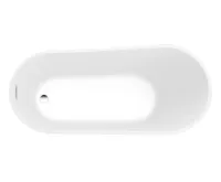 AQUALINE TISA volně stojící vana, 150x75cm, bílá (6)