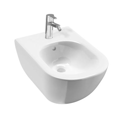 JIKA MIO Závěsný bidet s otvorem pro baterii (včetně instalační sady Easy fit), bílá 831712