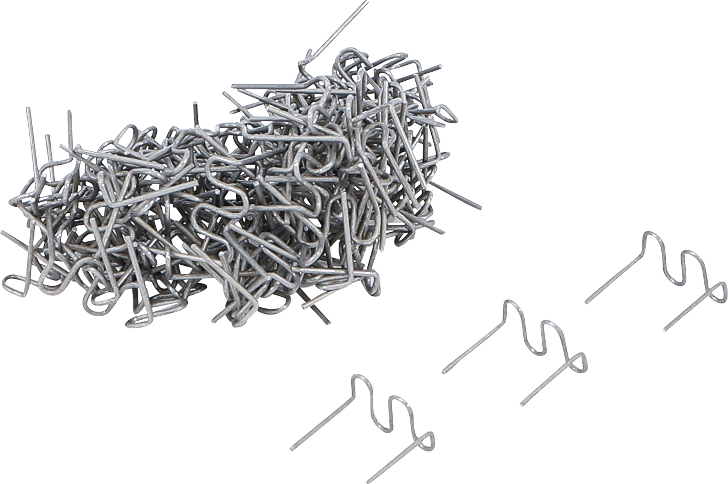 Bgs sada svorek pro opravu plastů,  vlnitý tvar ,  0,8 mm ,  100dílná
