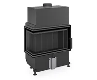 ROMOTOP Rohová krbová vložka HEAT L 4G 70.44.33.26  s otevíráním dvířek do strany s děleným sklem, Levé, Černý Igniton ROMOTOP Rohová krbová vložka HEAT L 4G 70.44.33.26  s otevíráním dvířek do strany s děleným sklem, Levé, Černý Igniton