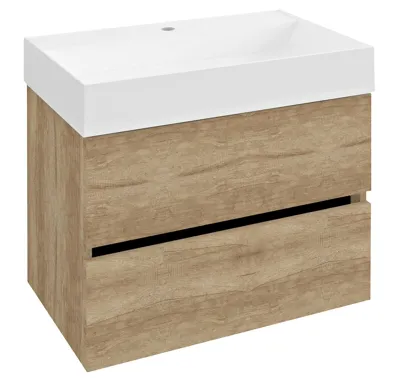 SAPHO ODETTA umyvadlová skříňka 67x50x43,5cm, dub alabama