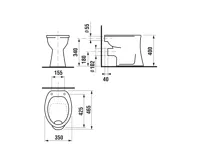 JIKA DINO Samostatně stojící WC, vodorovný odpad, bílá 822000 (1)