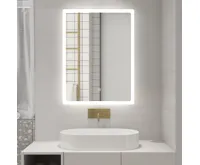 AQUALINE FAGO zrcadlo s LED osvětlením 60x80cm, dotykový senzor, stmívatelné (8)