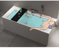 POLYSAN UNIVERSAL sedák na vanu, 70x25 cm, černá (3)