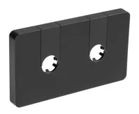 AQUALINE Q-START krycí rozeta pro středové připojení, černá mat AQUALINE Q-START krycí rozeta pro středové připojení, černá mat