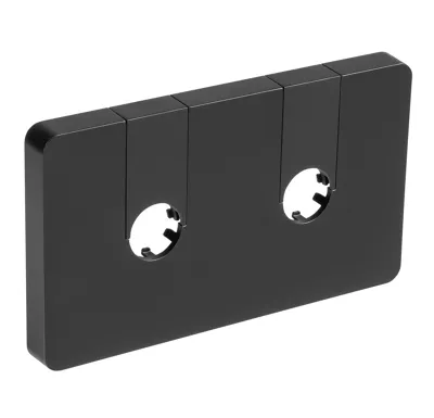 AQUALINE Q-START krycí rozeta pro středové připojení, černá mat