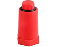 PPR záslepka  1/2&quot; montážní - Červená