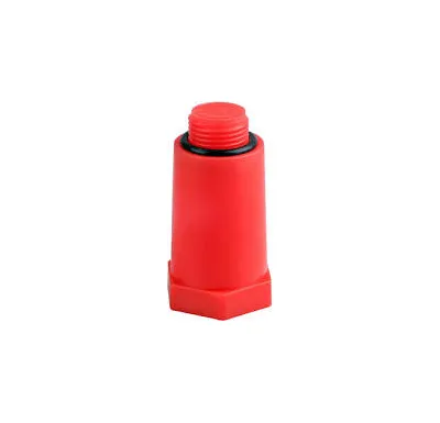 PPR záslepka  1/2" montážní - Červená