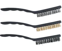 BGS Kartáče ruční sada 3 díly - ocel, mosaz, Nylon