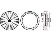 BGS Podložka gumová,  pro zvedací plošiny, O 100 mm (1)