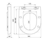 ISVEA ABSOLUTE WC sedátko, Soft Close, Easy Take, bílá (5)