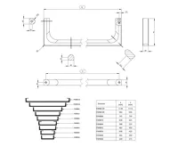GSI NUBES čelní držák ručníků 40cm, chrom (4)