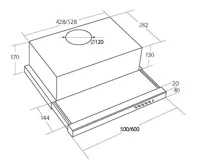CATA Odsavač par EMPIRE VD 202060 Nerez (1)