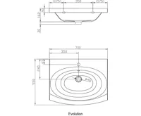 Ravak Umyvadlo Evolution s přepadem (5)