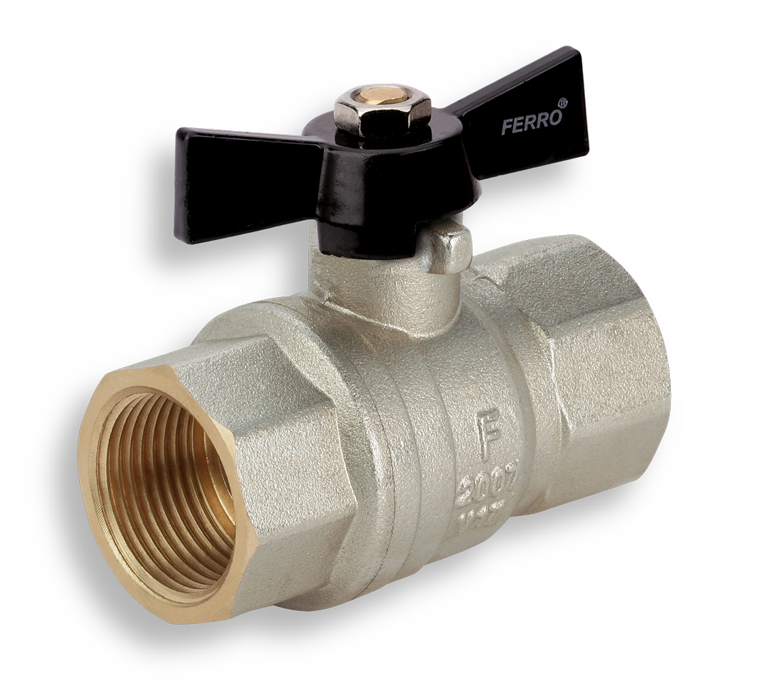 Novaservis luxusní kulový plnoprůtočný kohout - motýlek mm 1/2" - kmh1