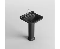 KERASAN WALDORF keramické umyvadlo 60x55cm, černá mat (5)