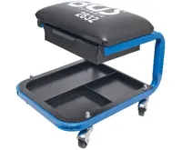 BGS Židle pracovní pojízdná, zásuvka, odkládací plocha (2)