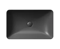 GSI PURA keramické umyvadlo na desku 60x38cm, černá mat (3)