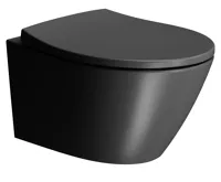 GSI MODO WC sedátko, Soft Close, Quick Release, černá mat/chrom (3)
