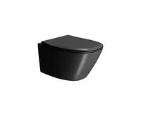 GSI MODO závěsná WC mísa, Swirlflush, 37x54cm, černá dual-mat (1)