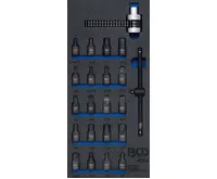 BGS Vložka do dílenského vozíku 1/3: sada hlavic na olejové vany / klíčů na řetězy olejových f BGS Vložka do dílenského vozíku 1/3: sada hlavic na olejové vany / klíčů na řetězy olejových f