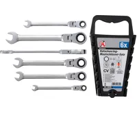 BGS Klíče očkoploché ráčnové 1/4"-9/16", kloubové, sada 6 dílů BGS Klíče očkoploché ráčnové 1/4"-9/16", kloubové, sada 6 dílů