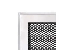 HS Flamingo Krbová mřížka 10x20 cm, broušený chrom (2)