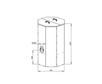 Atmos Nádrž na pelety 500 l - červená (1)