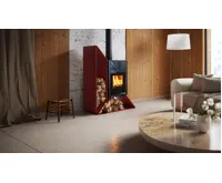 HS Flamingo Krbová kamna FLAMINGO DELUXE ® KAMPA levá, červená (14)