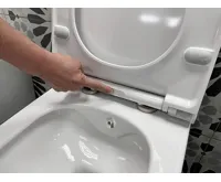 SAPHO AVVA CLEANWASH závěsná WC mísa, s bidetovou sprškou, Rimless, 35,5x53cm, bílá (3)